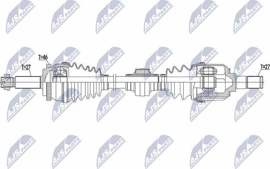 NTY NPW-HY-557 - Albero motore / Semiasse autozon.pro