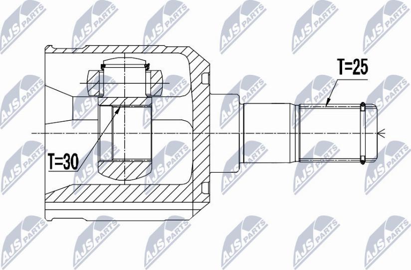 NTY NPW-HY-501 - Kit giunti, Semiasse autozon.pro