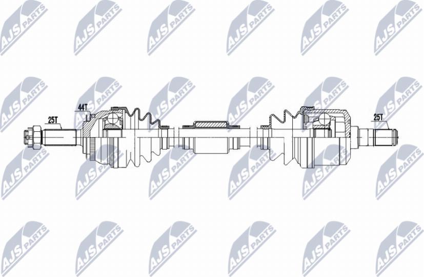 NTY NPW-HY-611 - Albero motore / Semiasse autozon.pro