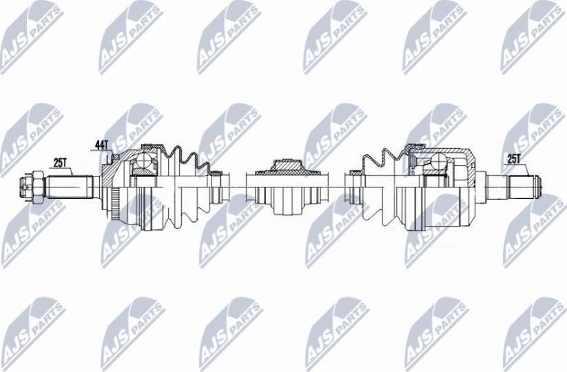 NTY NPW-HY-613 - Albero motore / Semiasse autozon.pro