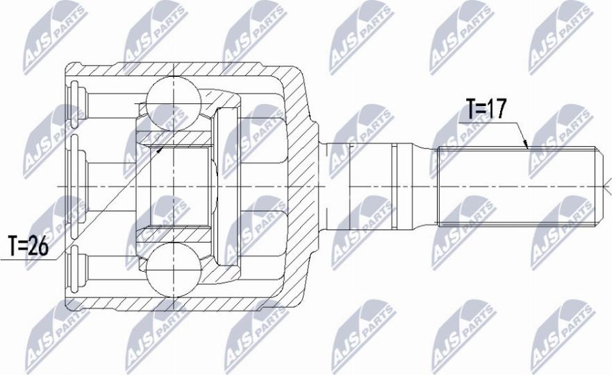 NTY NPW-IS-006 - Kit giunti, Semiasse autozon.pro