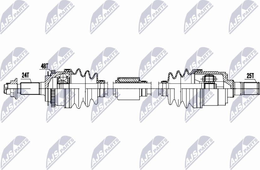 NTY NPW-KA-402 - Albero motore / Semiasse autozon.pro