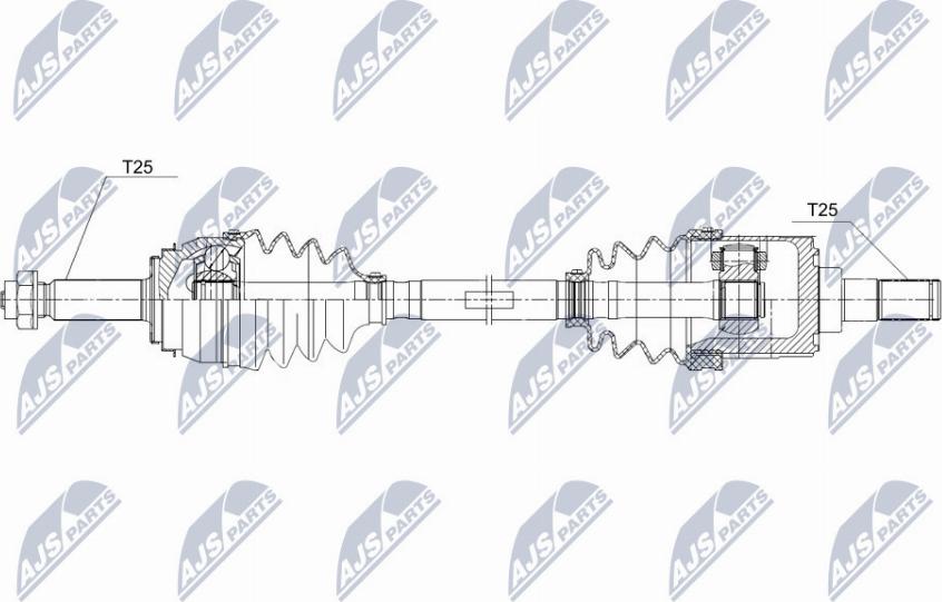 NTY NPW-KA-356 - Albero motore / Semiasse autozon.pro