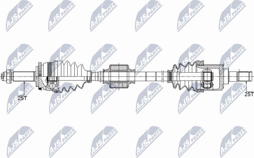 NTY NPW-KA-358 - Albero motore / Semiasse autozon.pro