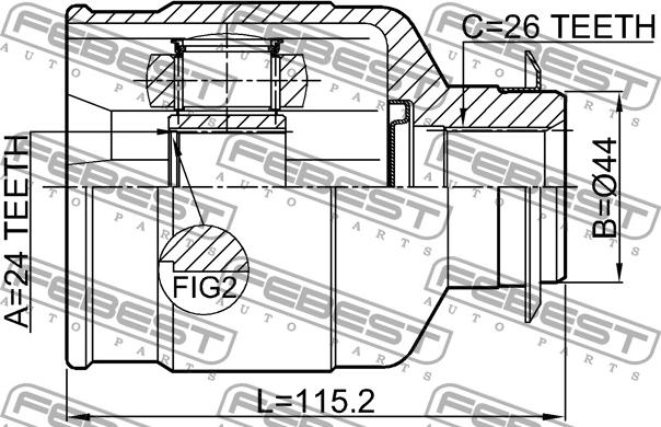 NTY NPW-KA-337 - Kit giunti, Semiasse autozon.pro