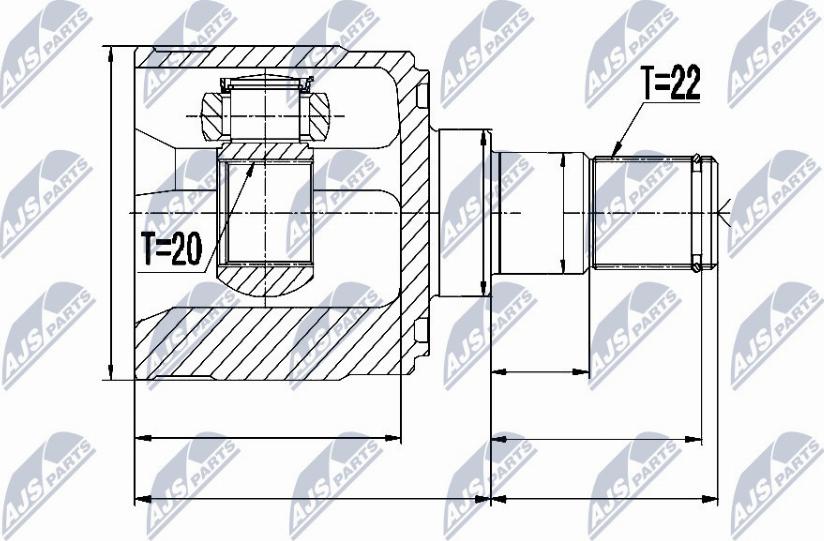 NTY NPW-KA-329 - Kit giunti, Semiasse autozon.pro