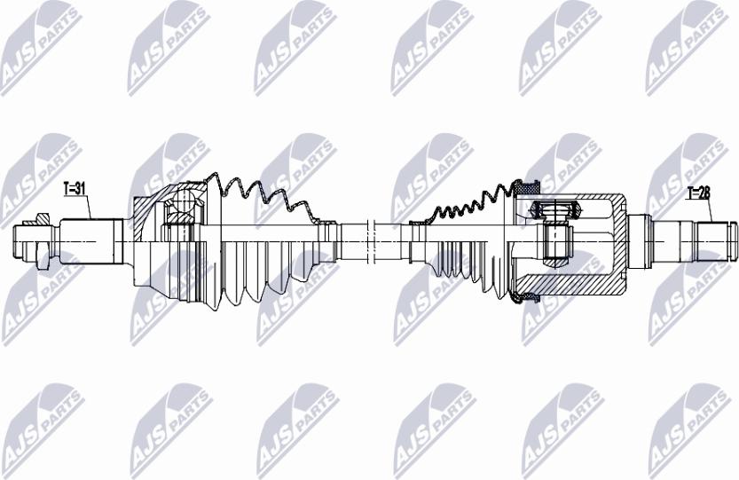 NTY NPW-LR-029 - Albero motore / Semiasse autozon.pro