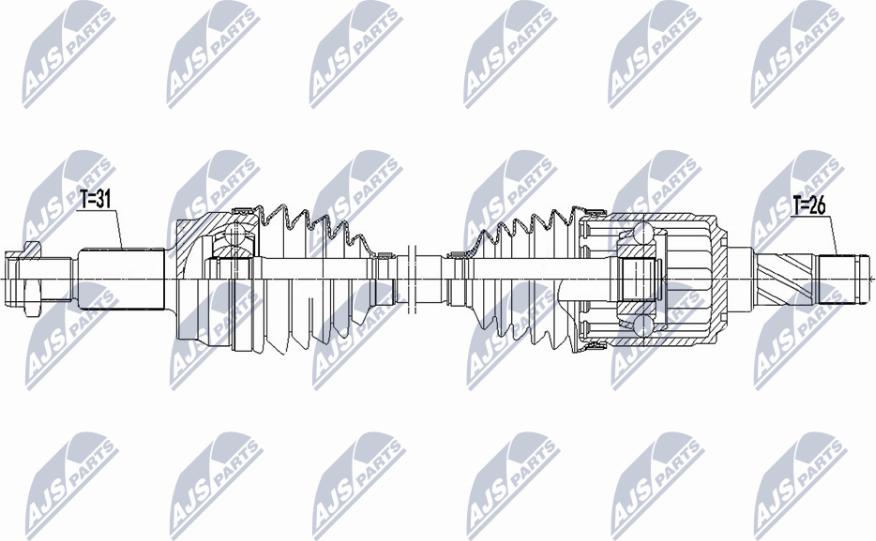 NTY NPW-LR-025 - Albero motore / Semiasse autozon.pro