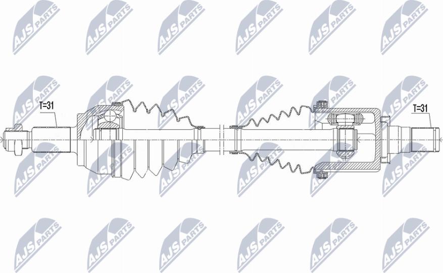 NTY NPW-LR-021 - Albero motore / Semiasse autozon.pro