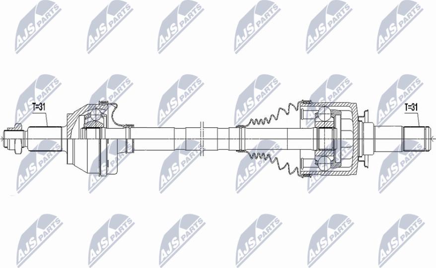 NTY NPW-LR-023 - Albero motore / Semiasse autozon.pro