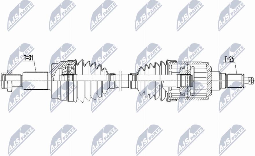 NTY NPW-LR-027 - Albero motore / Semiasse autozon.pro