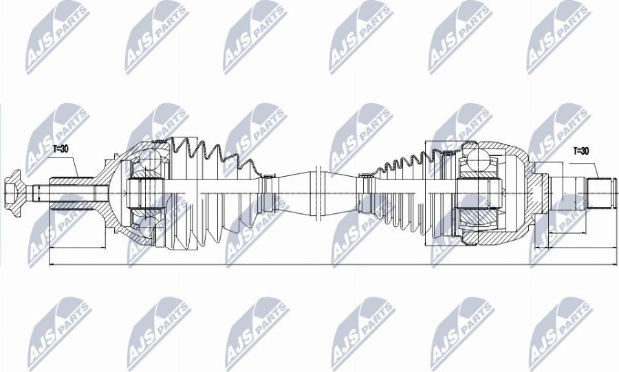 NTY NPW-ME-046 - Albero motore / Semiasse autozon.pro