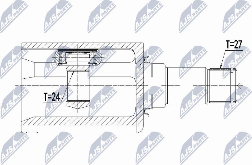 NTY NPW-ME-089 - Kit giunti, Semiasse autozon.pro