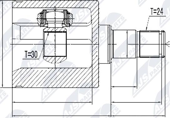 NTY NPW-ME-025 - Kit giunti, Semiasse autozon.pro