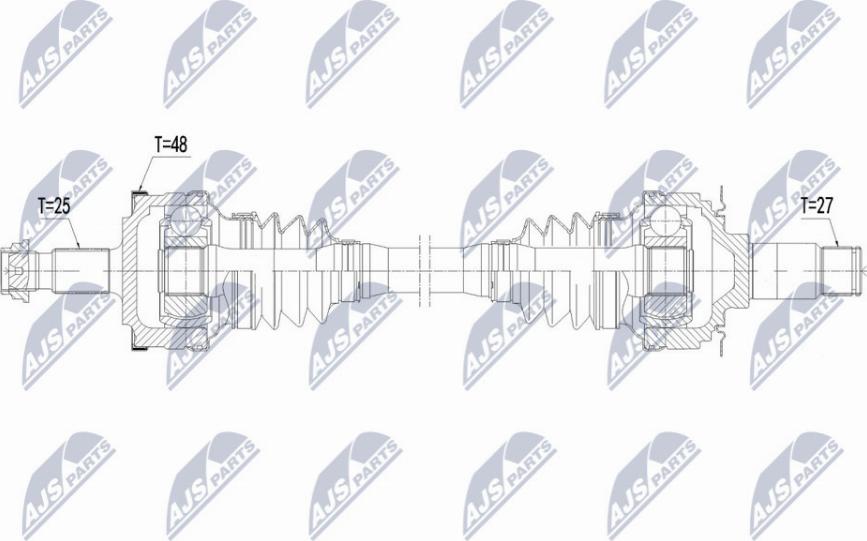 NTY NPW-ME-140 - Albero motore / Semiasse autozon.pro