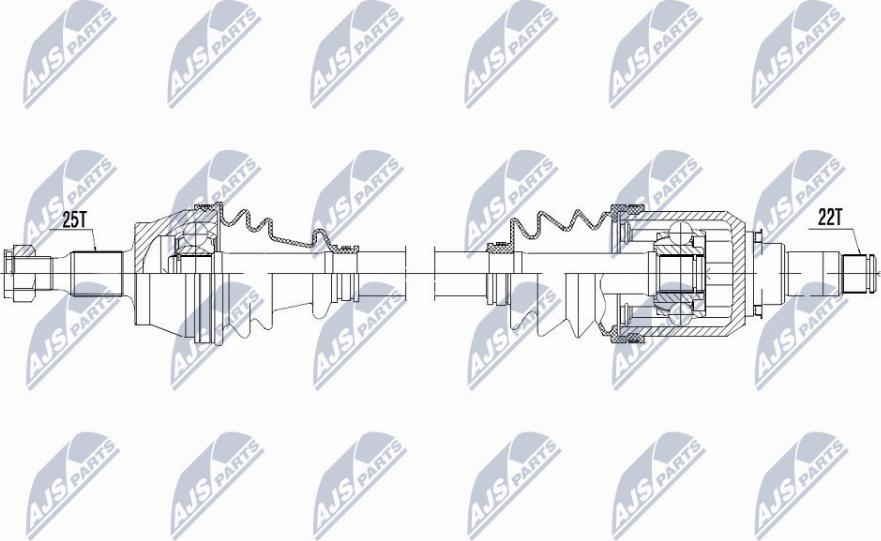 NTY NPW-ME-106 - Albero motore / Semiasse autozon.pro