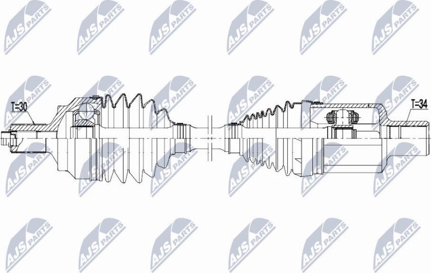 NTY NPW-ME-102 - Albero motore / Semiasse autozon.pro