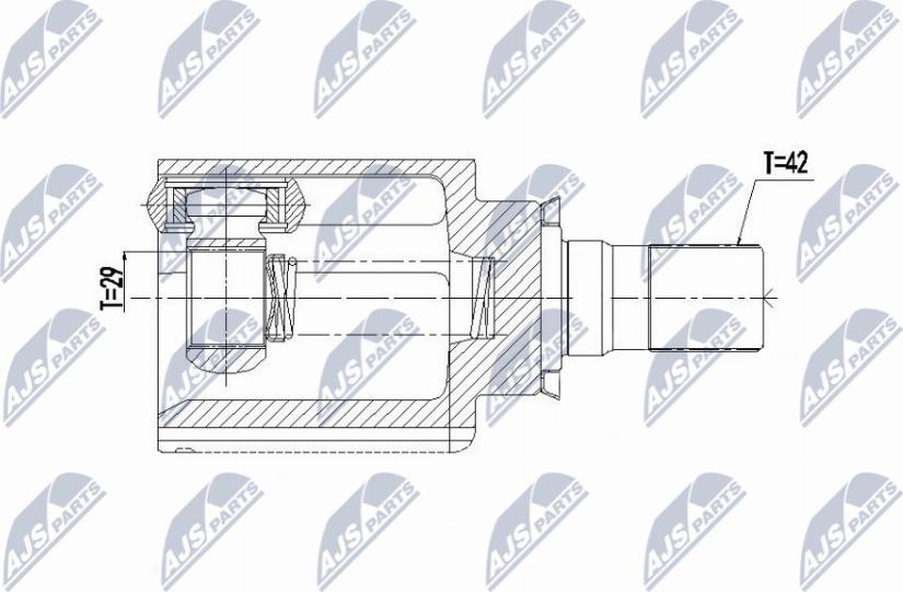 NTY NPW-ME-171 - Kit giunti, Semiasse autozon.pro