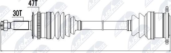 NTY NPW-MS-001 - Albero motore / Semiasse autozon.pro