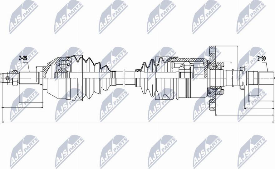 NTY NPW-NS-049 - Albero motore / Semiasse autozon.pro