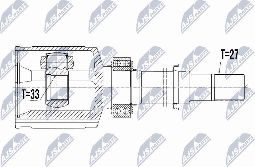 NTY NPW-NS-058 - Kit giunti, Semiasse autozon.pro