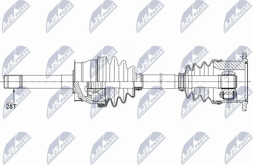 NTY NPW-NS-086 - Albero motore / Semiasse autozon.pro