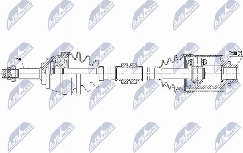 NTY NPW-NS-088 - Albero motore / Semiasse autozon.pro