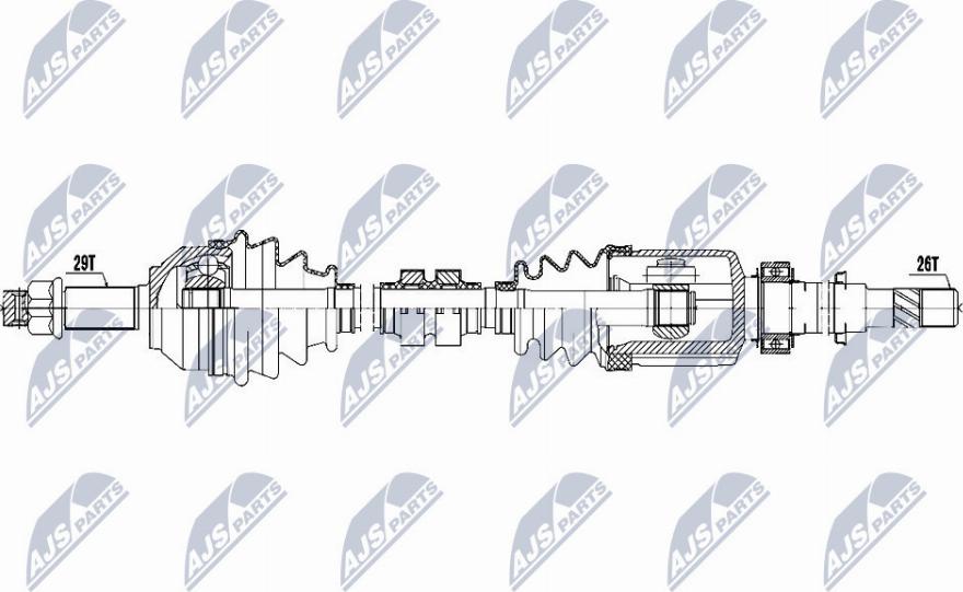 NTY NPW-NS-070 - Albero motore / Semiasse autozon.pro