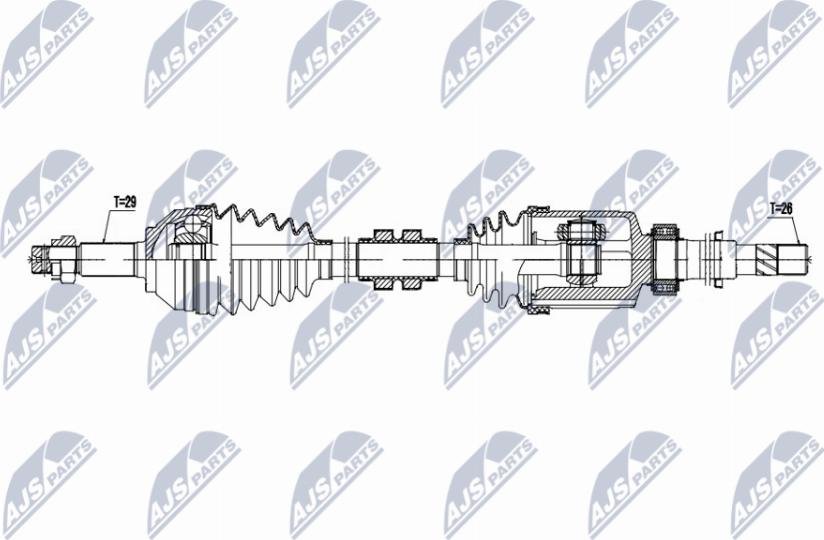 NTY NPW-NS-167 - Albero motore / Semiasse autozon.pro