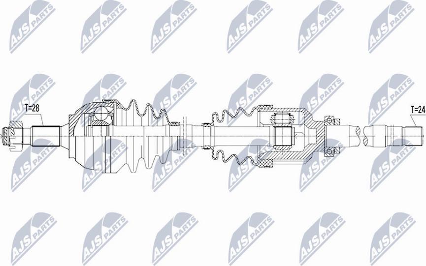 NTY NPW-PE-045 - Albero motore / Semiasse autozon.pro