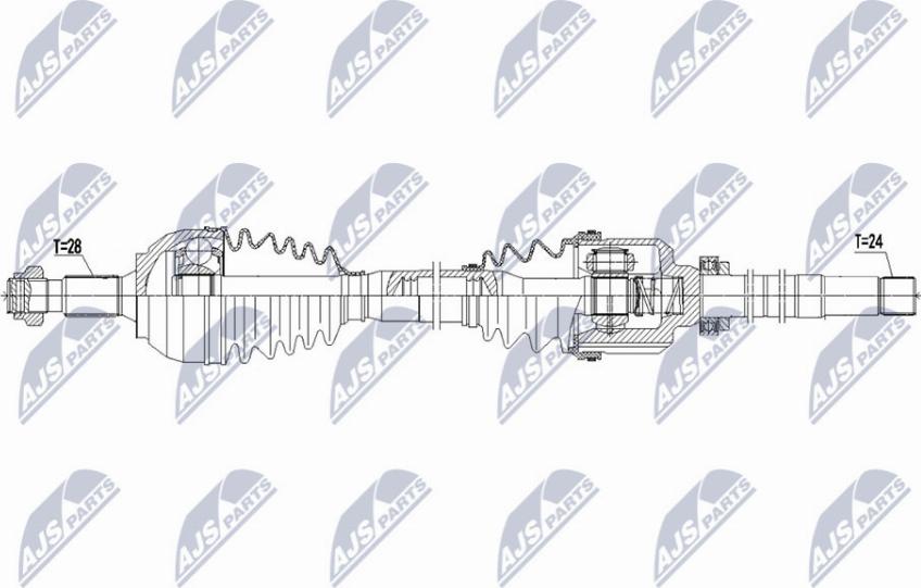 NTY NPW-PE-065 - Albero motore / Semiasse autozon.pro