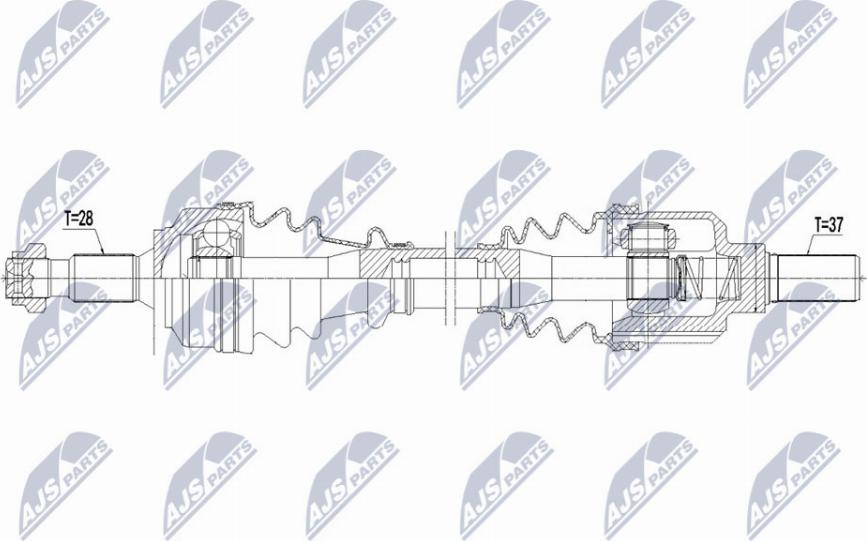 NTY NPW-PE-061 - Albero motore / Semiasse autozon.pro