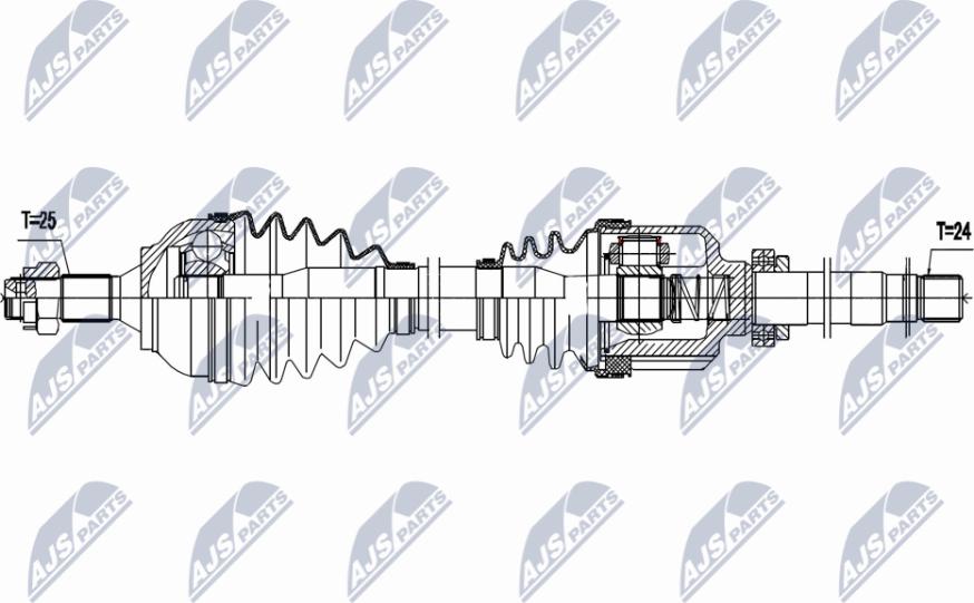 NTY NPW-PE-087 - Albero motore / Semiasse autozon.pro