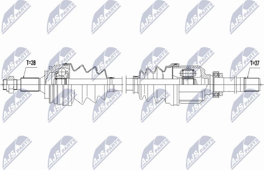 NTY NPW-PE-073 - Albero motore / Semiasse autozon.pro