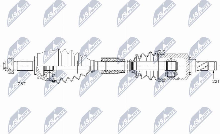 NTY NPW-PL-095 - Albero motore / Semiasse autozon.pro