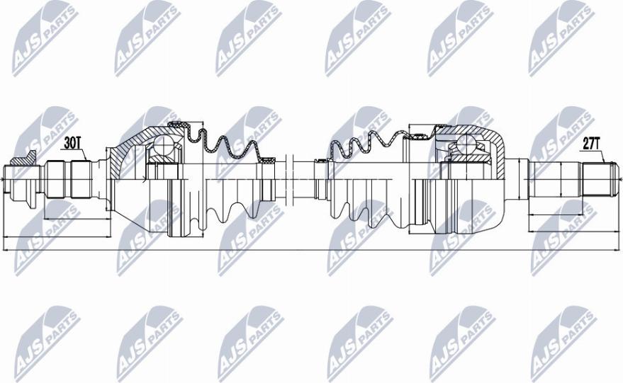 NTY NPW-PL-043 - Albero motore / Semiasse autozon.pro