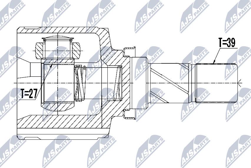 NTY NPW-PL-058 - Kit giunti, Semiasse autozon.pro