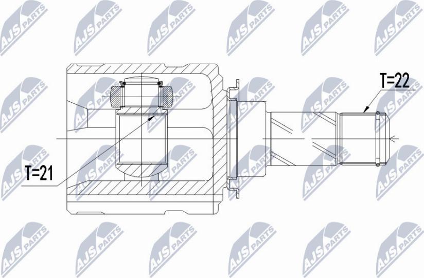 NTY NPW-PL-064 - Kit giunti, Semiasse autozon.pro