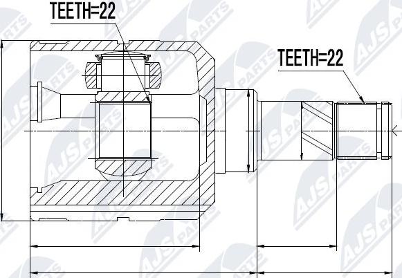 NTY NPW-PL-002 - Kit giunti, Semiasse autozon.pro