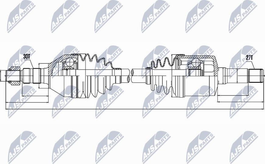 NTY NPW-PL-034 - Albero motore / Semiasse autozon.pro