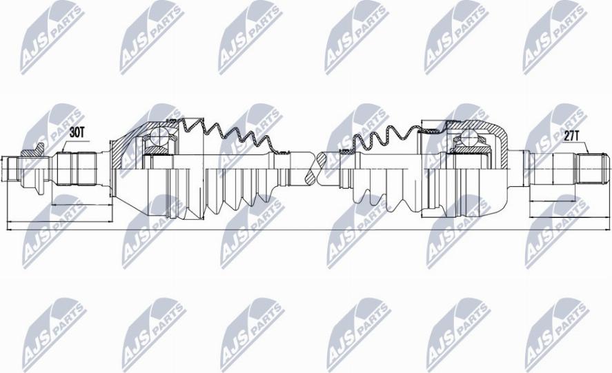 NTY NPW-PL-036 - Albero motore / Semiasse autozon.pro