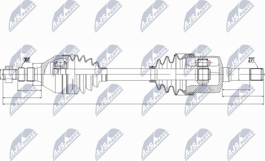 NTY NPW-PL-033 - Albero motore / Semiasse autozon.pro