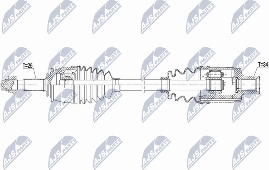 NTY NPW-PL-147 - Albero motore / Semiasse autozon.pro