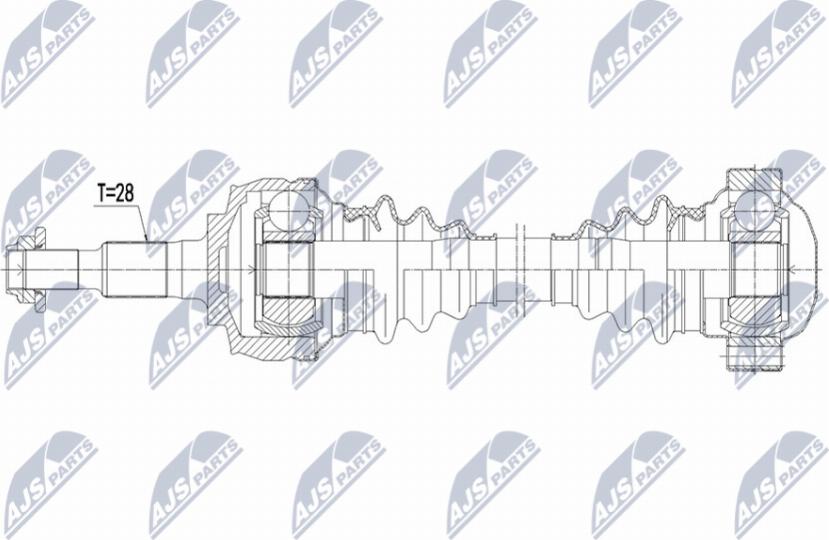 NTY NPW-PS-017 - Albero motore / Semiasse autozon.pro