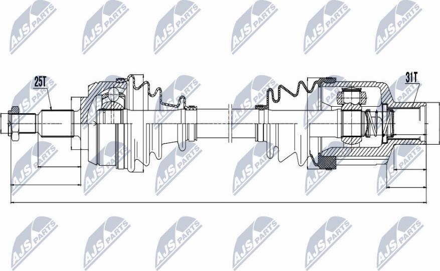 NTY NPW-RE-054 - Albero motore / Semiasse autozon.pro