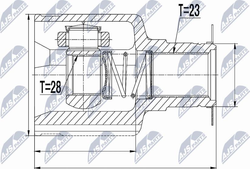 NTY NPW-RE-055 - Kit giunti, Semiasse autozon.pro