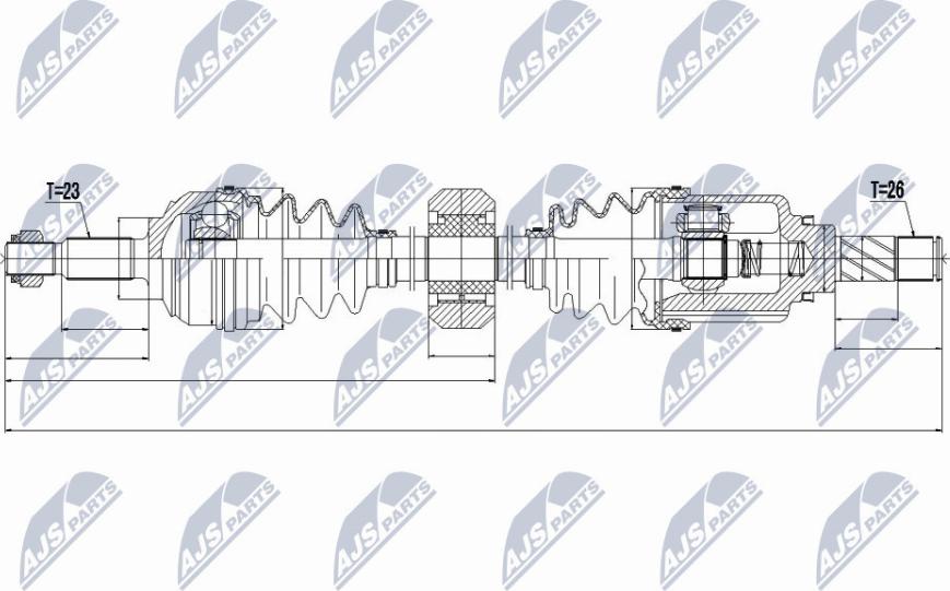 NTY NPW-RE-056 - Albero motore / Semiasse autozon.pro