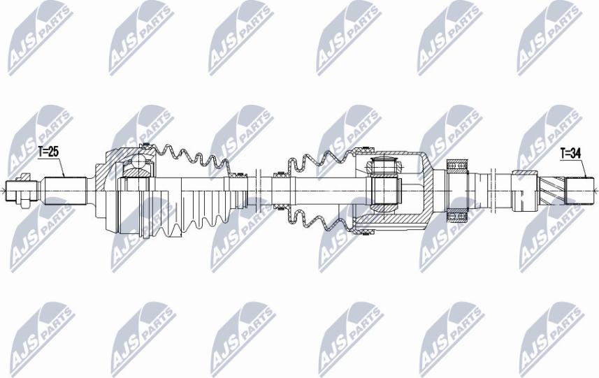 NTY NPW-RE-058 - Albero motore / Semiasse autozon.pro