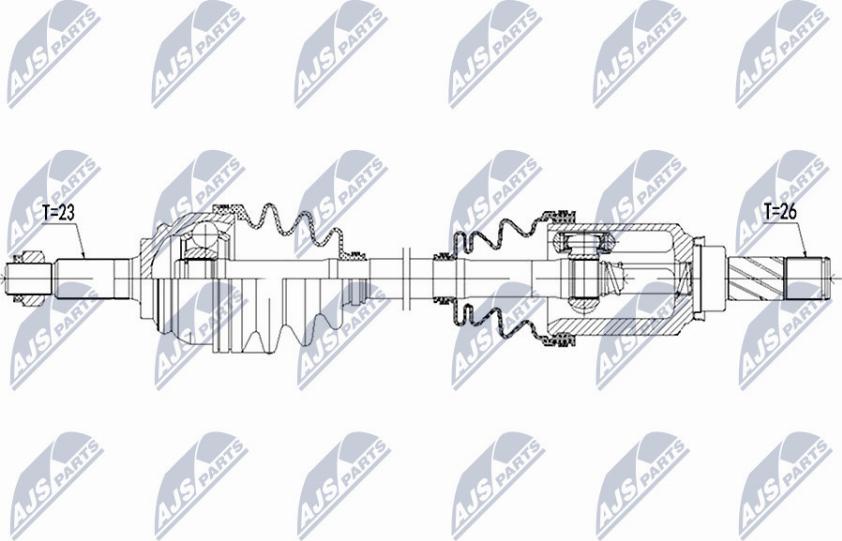 NTY NPW-RE-069 - Albero motore / Semiasse autozon.pro