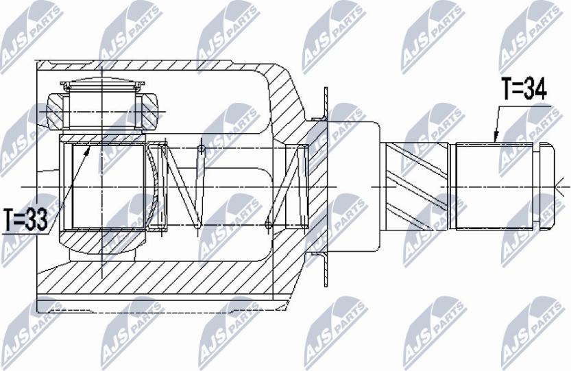 NTY NPW-RE-062 - Kit giunti, Semiasse autozon.pro